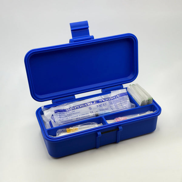 Peptide & TRT Supply Case | Syringe, Needle and Alcohol Pad Organizer | Travel-Ready Storage - VaultRx
