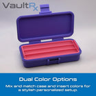 Injection Pen Travel Case with Cartridge & Accessory Storage | Fits 2, 3, or 4 Injection Pens | Peptide, Insulin, GLP-1 Pen Storage - VaultRx