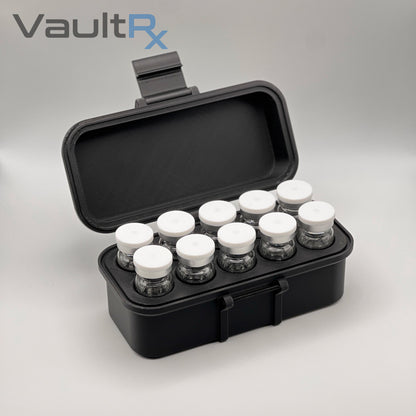 6-48 Slot 10mL Vial Storage Case | Peptide, Insulin, TRT Storage | Secure and Durable