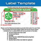Vendor Peptide Vial Labels