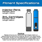 Injection Pen Travel Case with Cartridge & Accessory Storage | Fits 2, 3, or 4 Injection Pens | Peptide, Insulin, GLP-1 Pen Storage - VaultRx