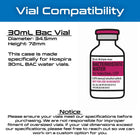 30mL Vial Storage Case | Hospira Bacteriostatic Water Storage | Holds 4-25 Vials - VaultRx