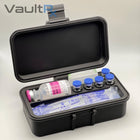 5 Slot 3mL Vial & 30mL BAC Water Case | Peptide Reconstitution Case with Syringe and Alcohol Pad Slots - VaultRx