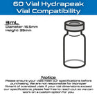 60 Vial 3mL Insert for 32oz Hydrapeak Food Jars | Peptide, Insulin, GLP-1 Cold Storage - VaultRx