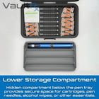 Injection Pen Travel Case with Cartridge & Accessory Storage | Fits 2, 3, or 4 Injection Pens | Peptide, Insulin, GLP-1 Pen Storage - VaultRx