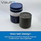 Hydrapeak 3mL Vial Insert for 25oz & 32oz Food Jars | Holds up to 52 Vials | Peptide, Insulin, GLP-1 Cold Storage - VaultRx