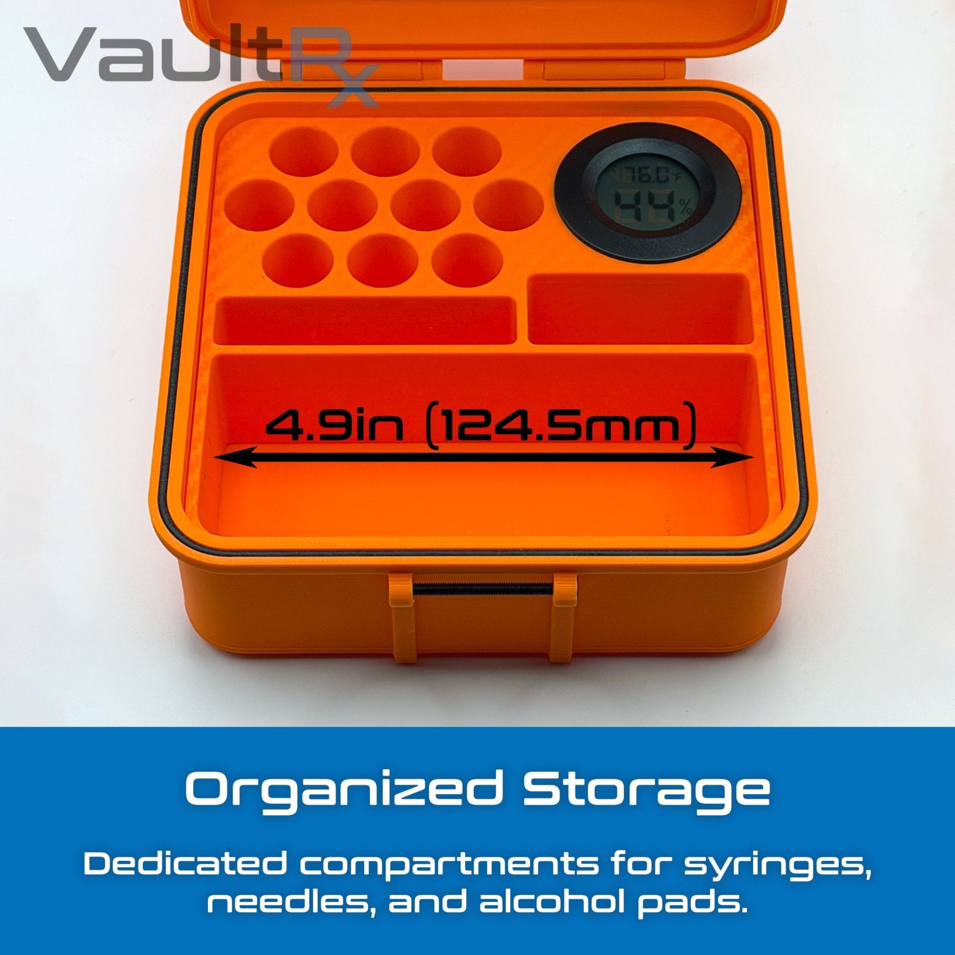 10 Slot 3mL Vial Cold Case | Peptide, Insulin, GLP-1 Storage | Ice Pack Included - VaultRx
