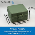 5 Slot Combo Vial Cold Case | Holds 3mL, 5mL & 10mL Vials | Peptide, Insulin, GLP-1 Cold Storage | Ice Pack Included - VaultRx