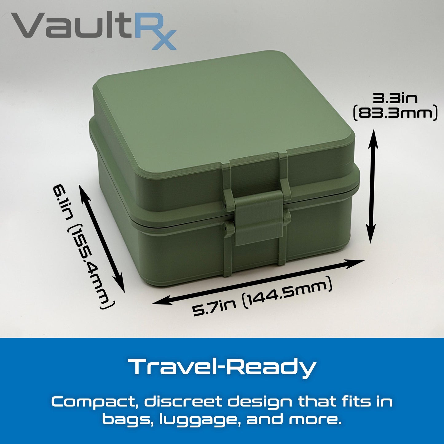 5 Slot Combo Vial Cold Case | Holds 3mL, 5mL & 10mL Vials | Peptide, Insulin, GLP-1 Cold Storage | Ice Pack Included