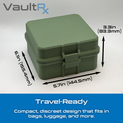 5 Slot Combo Vial Cold Case | Holds 3mL, 5mL & 10mL Vials | Peptide, Insulin, GLP-1 Cold Storage | Ice Pack Included