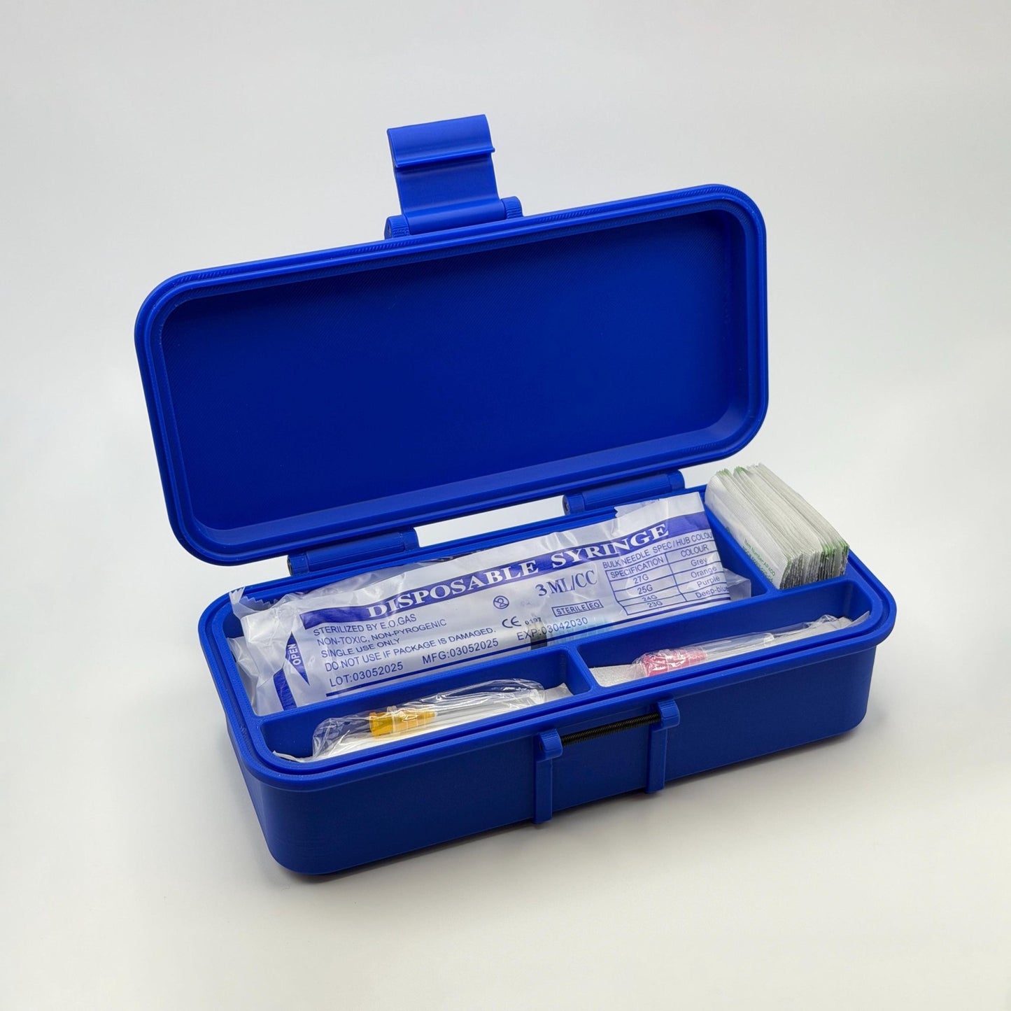Peptide & TRT Supply Case | Syringe, Needle and Alcohol Pad Organizer | Travel-Ready Storage - VaultRx