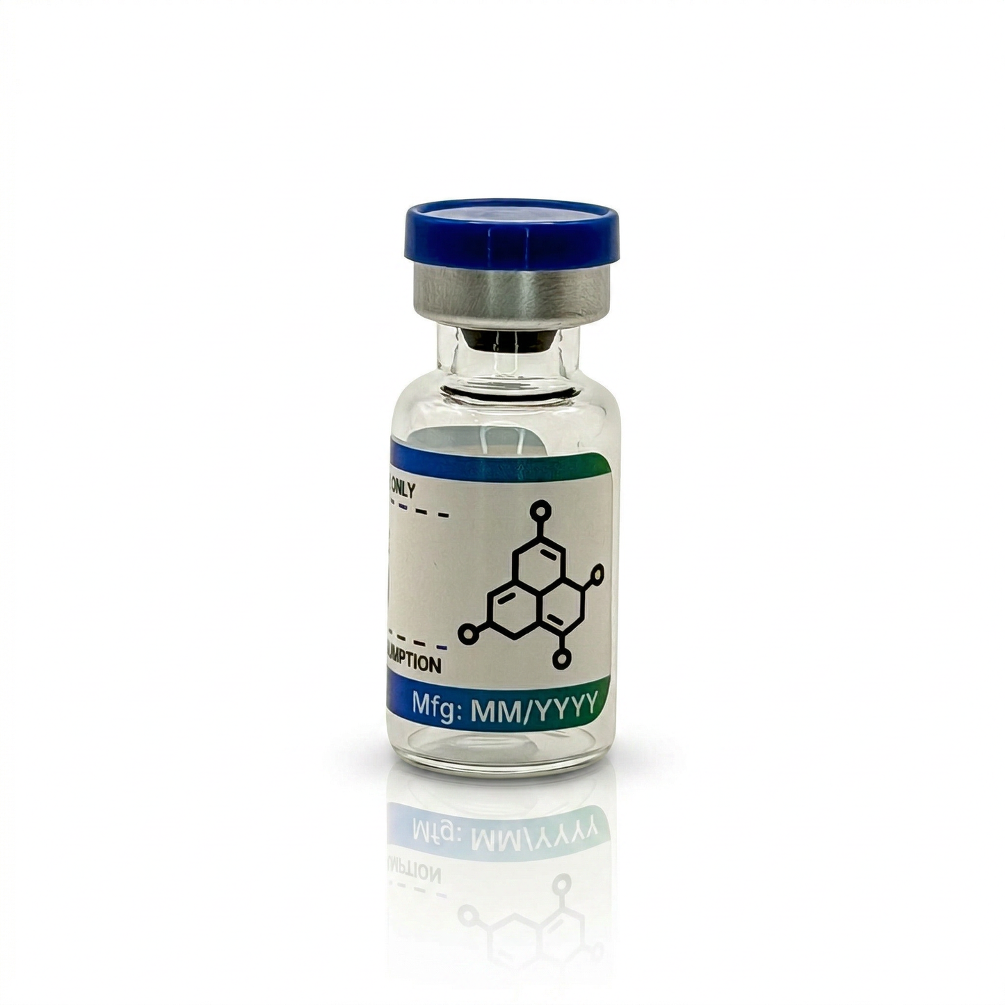 Peptide Vial Labels for 3mL, 5mL & 10mL Vials | Waterproof, Oil-Proof, Durable | Style 2