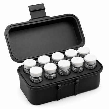 6-48 Slot 10mL Vial Storage Case | Peptide, Insulin, TRT Storage | Secure and Durable