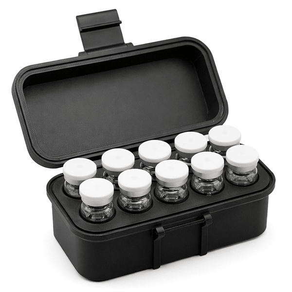6-48 Slot 10mL Vial Storage Case | Peptide, Insulin, TRT Storage | Secure and Durable - VaultRx