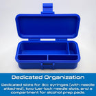 Peptide & TRT Supply Case | Syringe, Needle and Alcohol Pad Organizer | Travel-Ready Storage - VaultRx