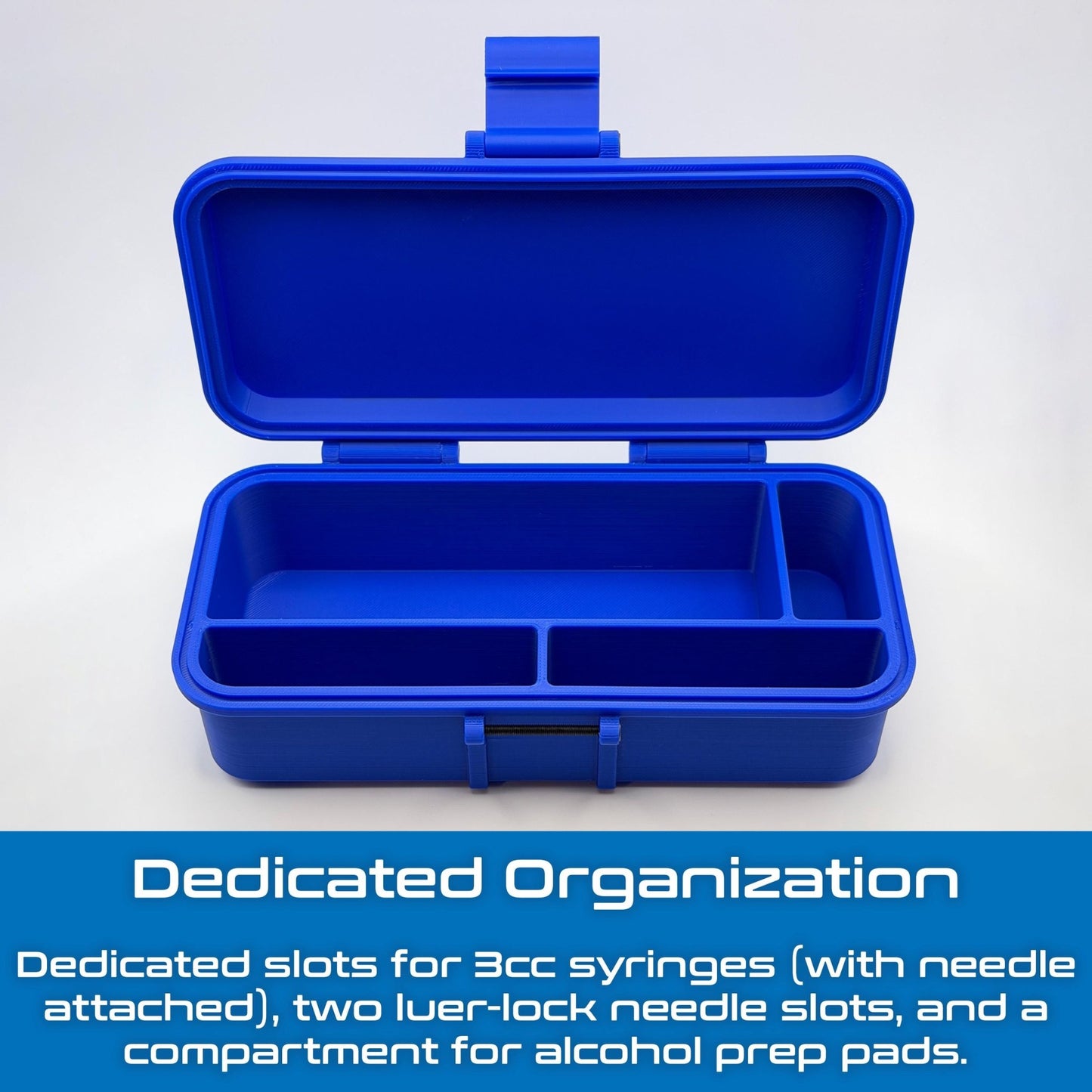 Peptide & TRT Supply Case | Syringe, Needle and Alcohol Pad Organizer | Travel-Ready Storage - VaultRx