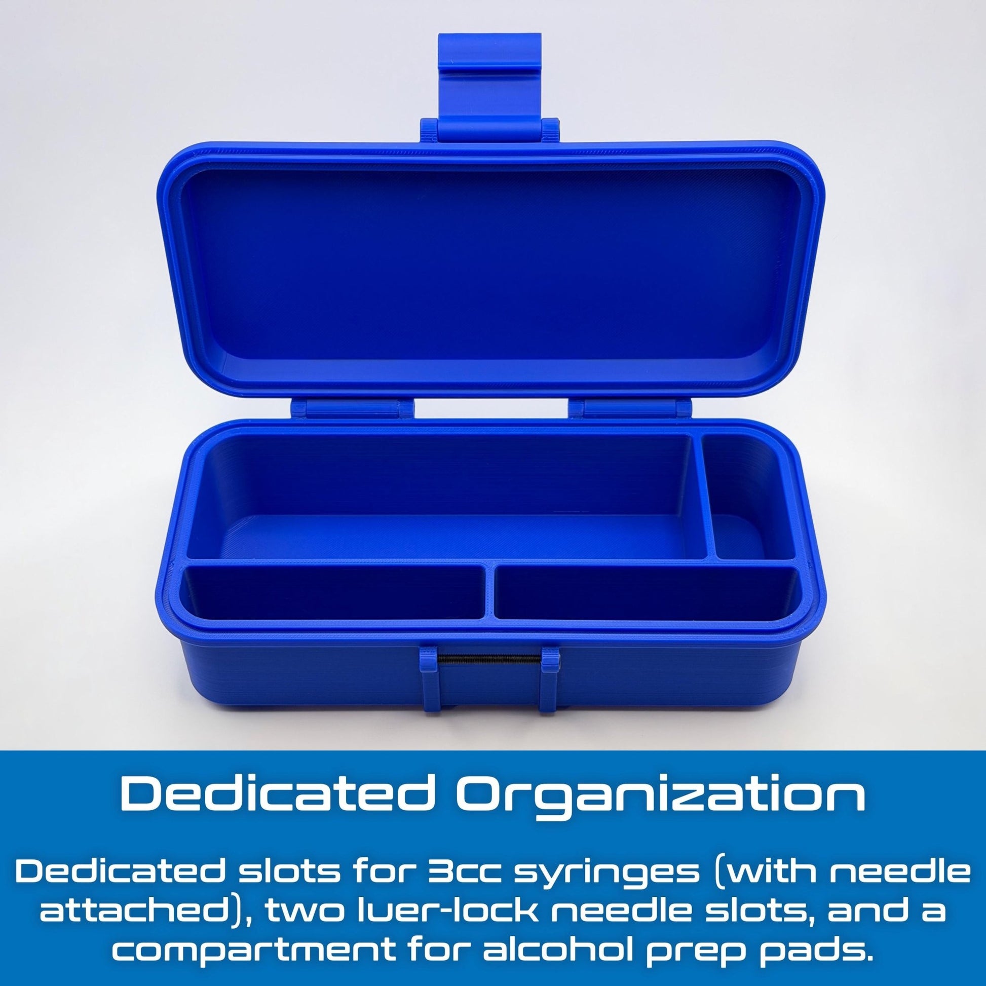 Peptide & TRT Supply Case | Syringe, Needle and Alcohol Pad Organizer | Travel-Ready Storage - VaultRx