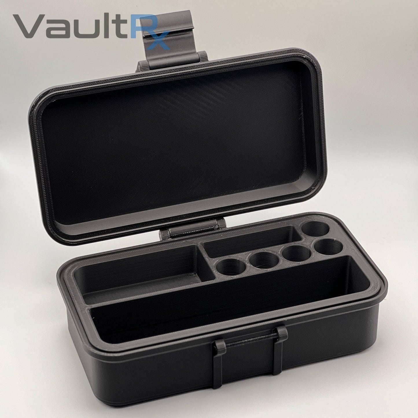 5 Slot 3mL Vial & 30mL BAC Water Case | Peptide Reconstitution Case with Syringe and Alcohol Pad Slots