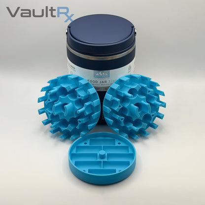 60 Vial 3mL Insert for 32oz Hydrapeak Food Jars | Peptide, Insulin, GLP-1 Cold Storage