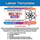 Framed Peptide Vial Labels - VaultRx