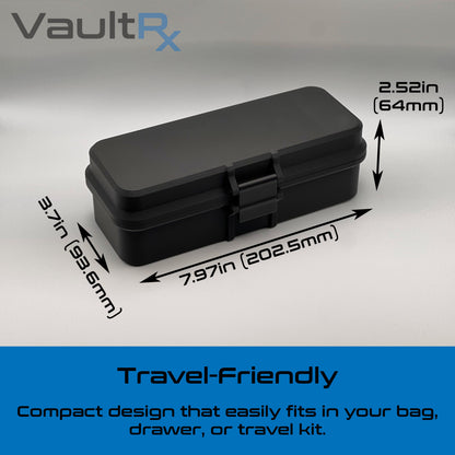 5 Slot Multi-Vial Travel Case with Syringe & Alcohol Pad Slots | Fits 3mL, 5mL, and 10mL Vials